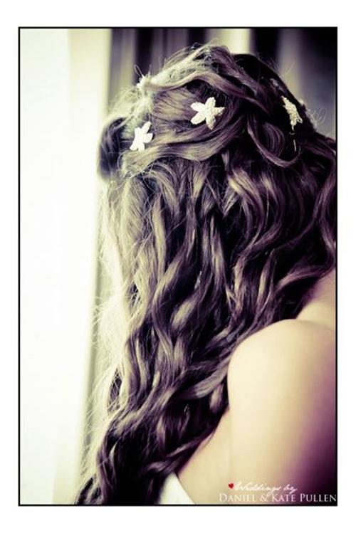 Capelli sposa semiraccolti