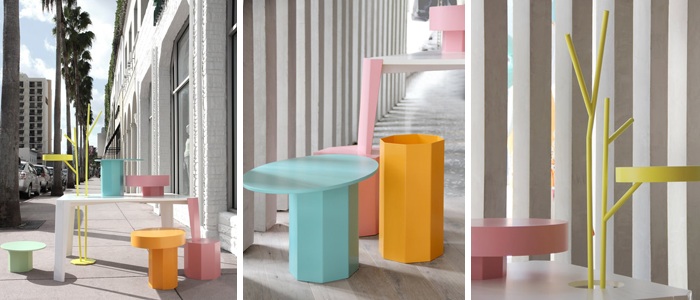 Table in  Wonderland progettato per lo store Benetton di Miami