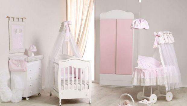 Camerette per bambini in legno Ninna nanna dai colori pastello