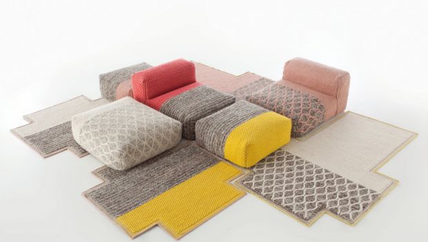 Il nuovo divano modulare in lana di Patricia Urquiola