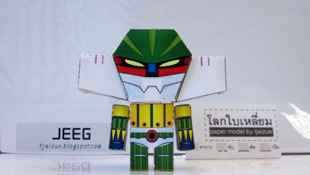 Jeeg Robot d’acciaio, il paper toy