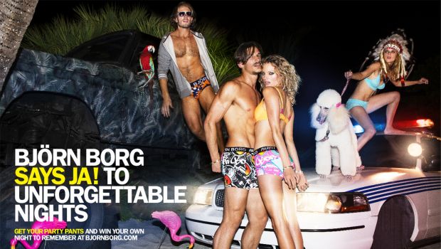 Bjorn Borg campagna pubblicitaria S/S 2013: il party night a Miami, le prime immagini esclusive