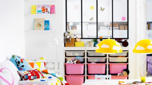 Le camerette per bambini Ikea colorate e allegre