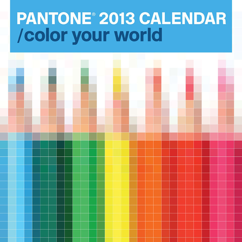 Calendario Pantone 2013