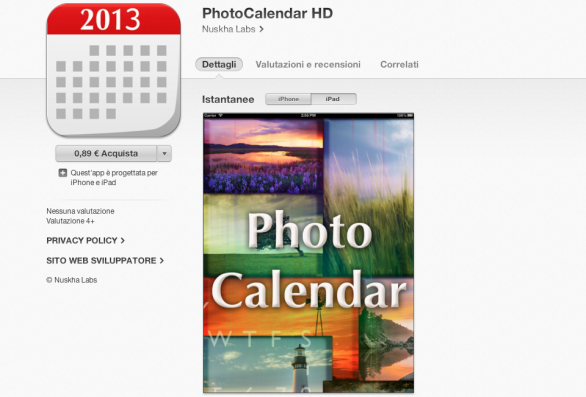 PhotoCalendar 2013