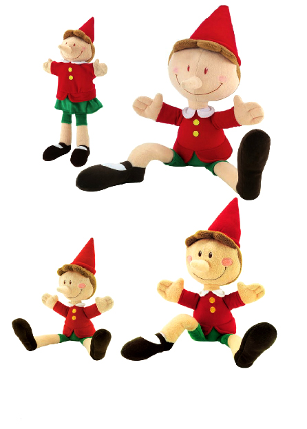 Pinocchio di legno e peluche by Sevi
