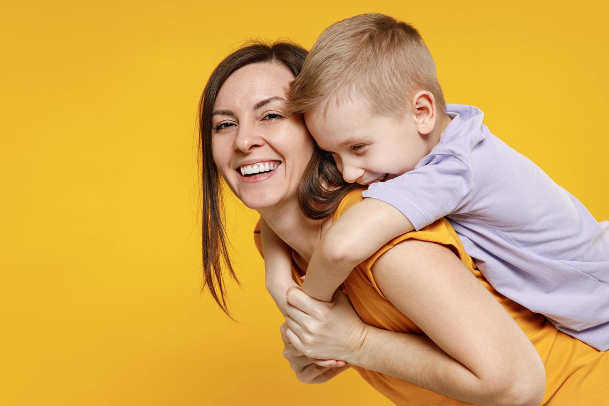 Festa della donna mamma bambino