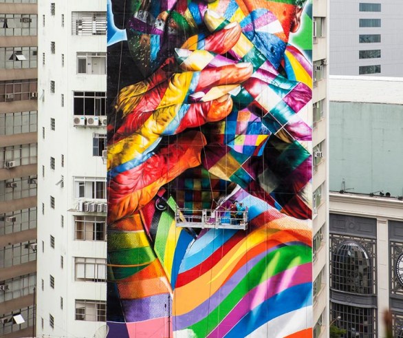 Eduardo Kobra fa le cose in grande in omaggio ad Oscar Niemeyer