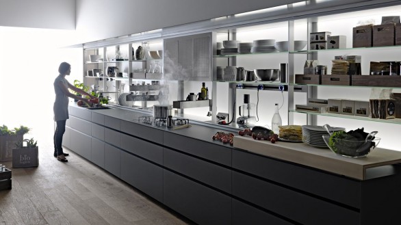 La cucina componibile new logica kitchen System diventa modulabile