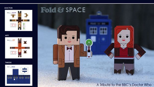 Doctor Who, i paper toys dei protagonisti della serie tv