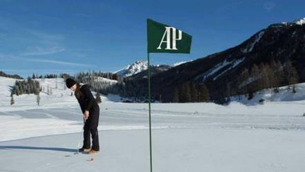 Audemars Piguet Snow Golf Exhibition sulle nevi di Courmayeur