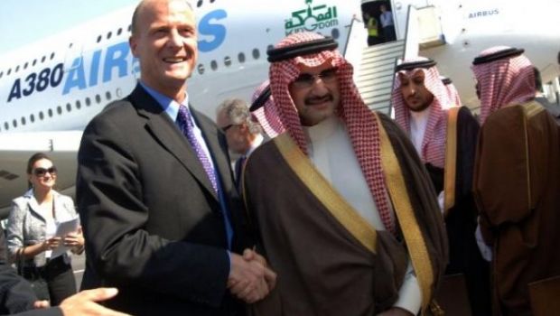 Il principe Al-Waleed bin Tatal vende il suo Airbus A380