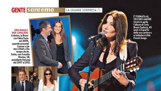 A Sanremo 2013 potrebbe esserci anche Carla Bruni come ospite