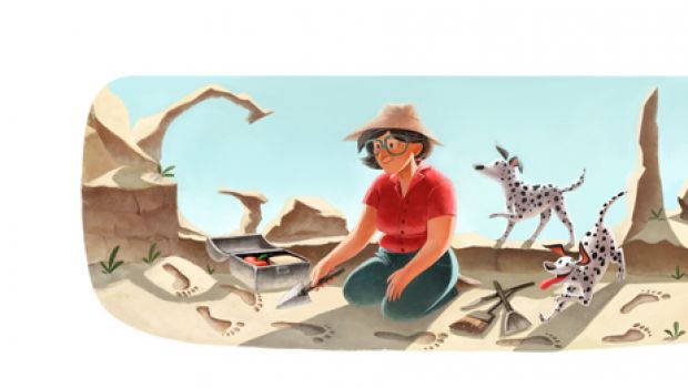 Ecco il Google Doodle per Mary Leakey archeologa in Africa