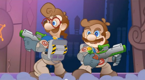 Super Mario Bros e Ghostbusters nel mash up a cartoni animati