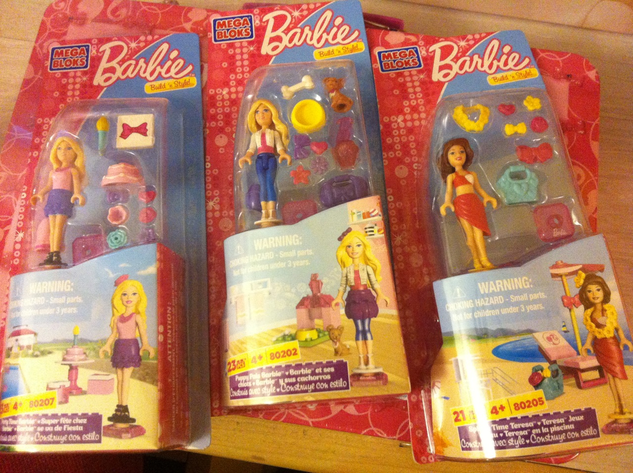 Barbie Mega Bloks confezioni