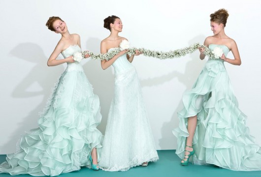 Scegliere abiti da sposa colorati per il 2013, ecco le tendenze e i modelli