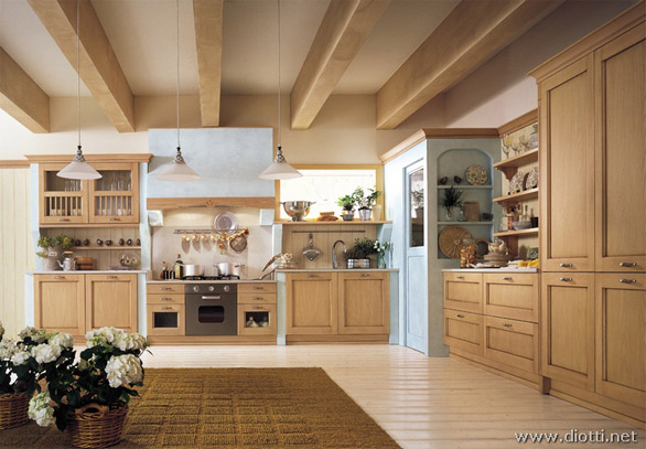 Cucine classiche, foto e descrizioni