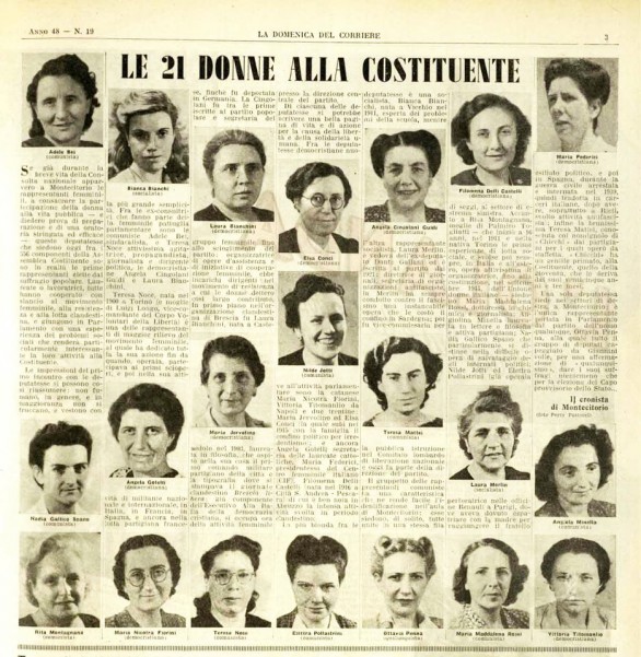 L&#8217;8 marzo e le madri della Repubblica, la Festa della Donna per ricordarle