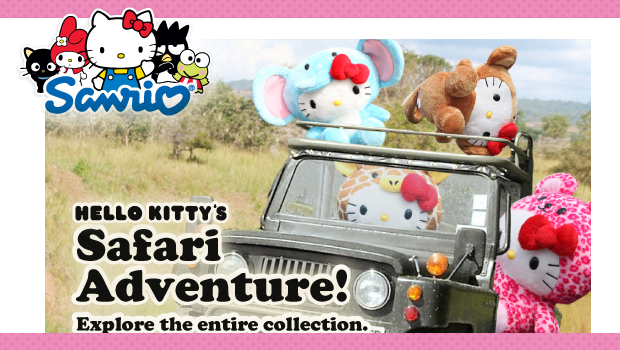 Hello Kitty in Safari Adventure tra peluche e accessori