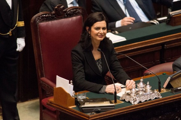 Il primo discorso di Laura Boldrini, eletta oggi Presidente della Camera