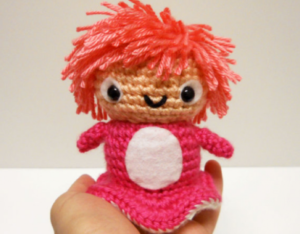 Ponyo sulla scogliera, gli amigurumi fai da te