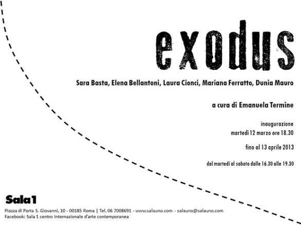 A Roma &#8220;Exodus&#8221;: mostra a Sala 1 su cinque giovani artiste dallo &#8220;spirito nomade&#8221;