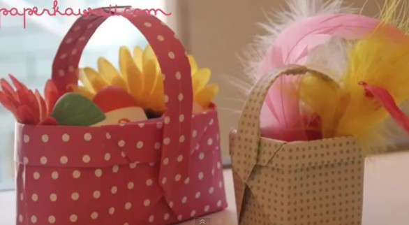 Il centrotavola di Pasqua con gli origami