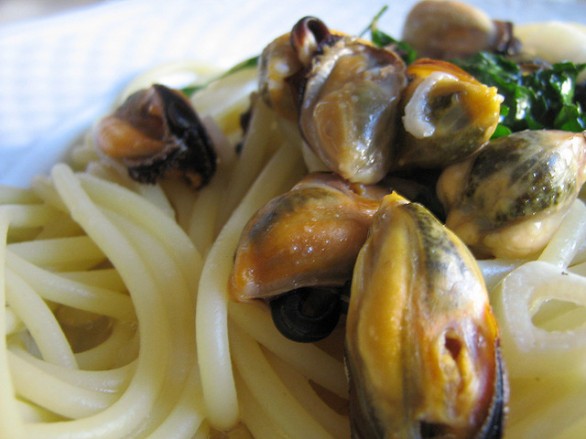 La pasta con le cozze classica e in versione light