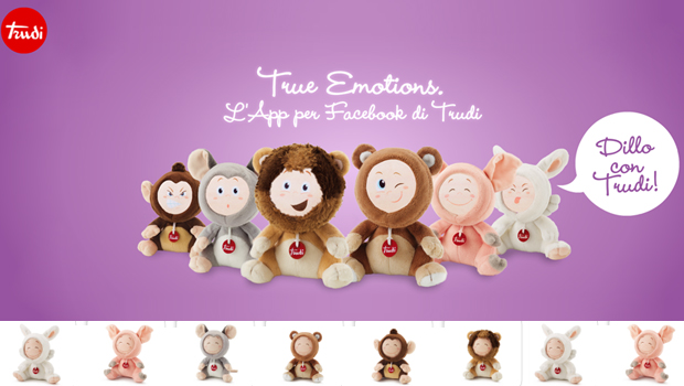 TrueEmotion: i cuccioli di peluche  con Trudi