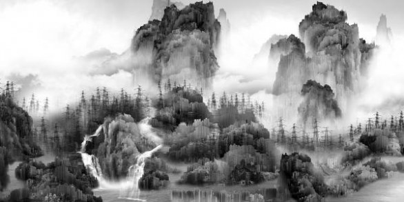 “Sensazioni dalla montagna e dall’acqua” nelle opere dell’artista cinese Yang Yongliang