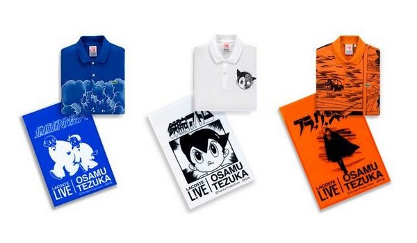 Astro Boy e le opere di Tezuka su t-shirt, polo e scarpe