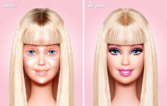 Barbie senza trucco: nessuno è perfetto!