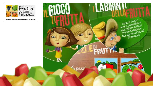 Frutta nelle scuole: attività e giochi per bambini