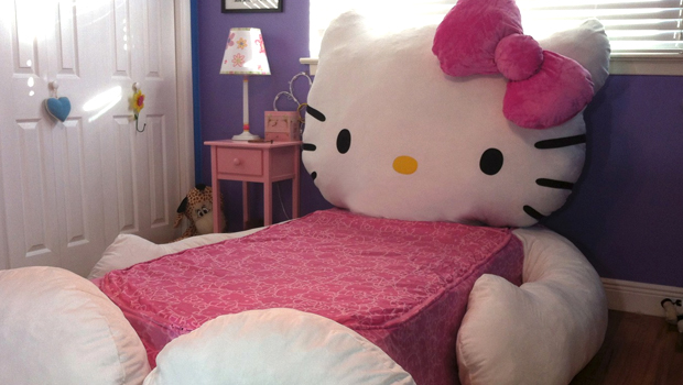 A letto con Spiderman, Hello Kitty e gli animali di peluche