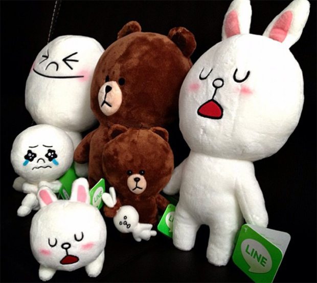 Peluche e gadget kawaii: Brown, Moon e Cony by LINE