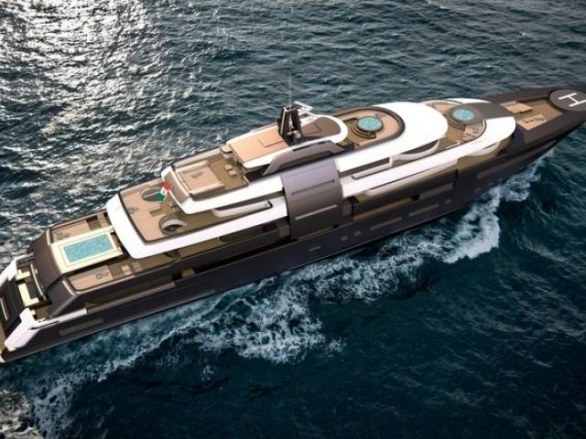 Mega yacht di lusso, concept di 90 metri firmato SuperYacht Design