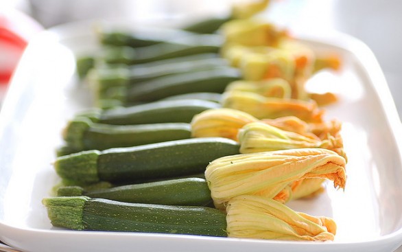 La ricetta della pasta con fiori di zucca