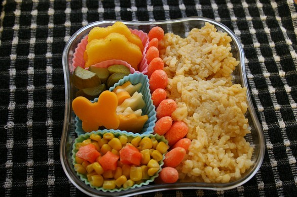 Il riso con carote anche per i bambini piccoli