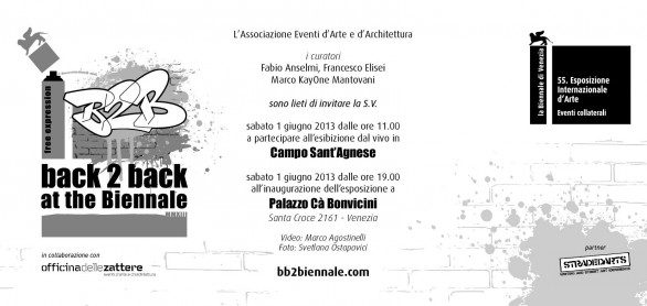 ‘Back 2 Back – Free expression’. Street art e graffiti alla Biennale di Venezia