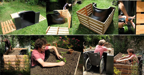 Il giardino dal design per portatori di handicap