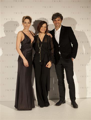 Vestiti da sposa 2014: Nicole presenta le nuove collezioni sposa con Laura Chiatti e Luca Argentero
