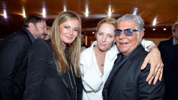 Festival di Cannes 2013: il party di Roberto Cavalli sullo yacht RC con  Uma Thurman e Kylie Minogue