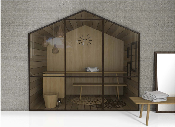 Le saune a metà tra product design e interior design