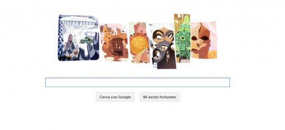 Antoni Gaudì protagonista del doodle google di oggi, BigG omaggia il surrealismo