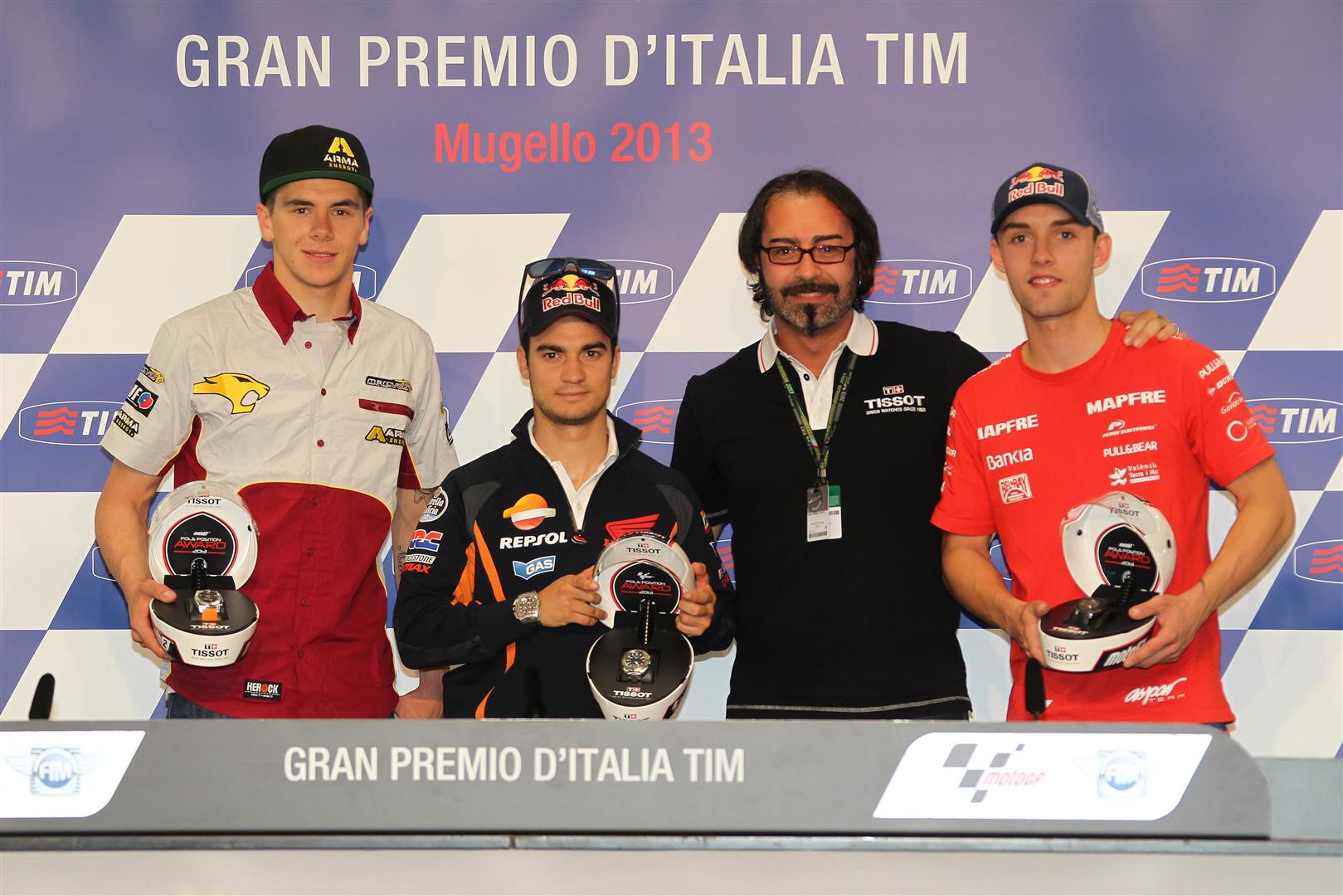 MotoGP 2013 Mugello: Tissot consegna i suoi Pole Position Awards a Dani Pedrosa