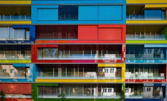 Architettura e colore, la residenza Simplon A di Budapest