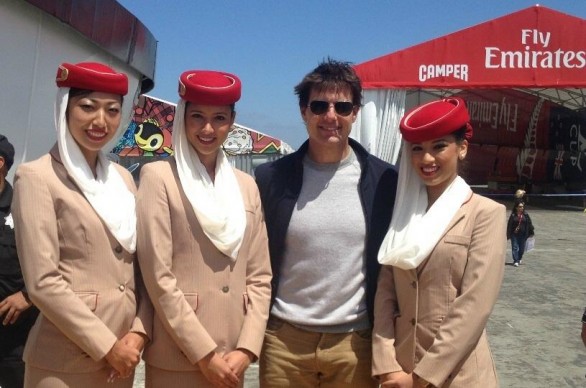 Tom Cruise alla Louis Vuitton Cup con l’Emirates Team New Zealand