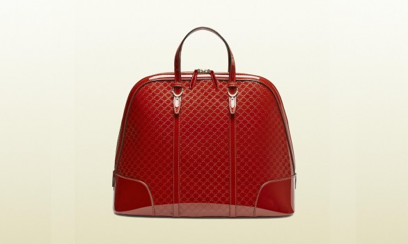 Borsa di lusso a mano Gucci nice in vernice microguccissima