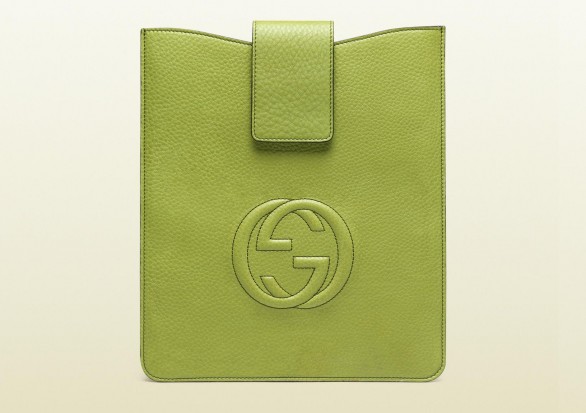 Gucci, custodia di lusso &#8220;soho&#8221; per iPad in pelle colorata